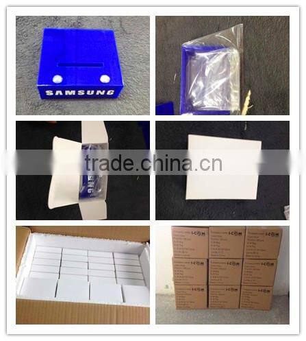 Clear A4 size desktop acrylic brochure holder double