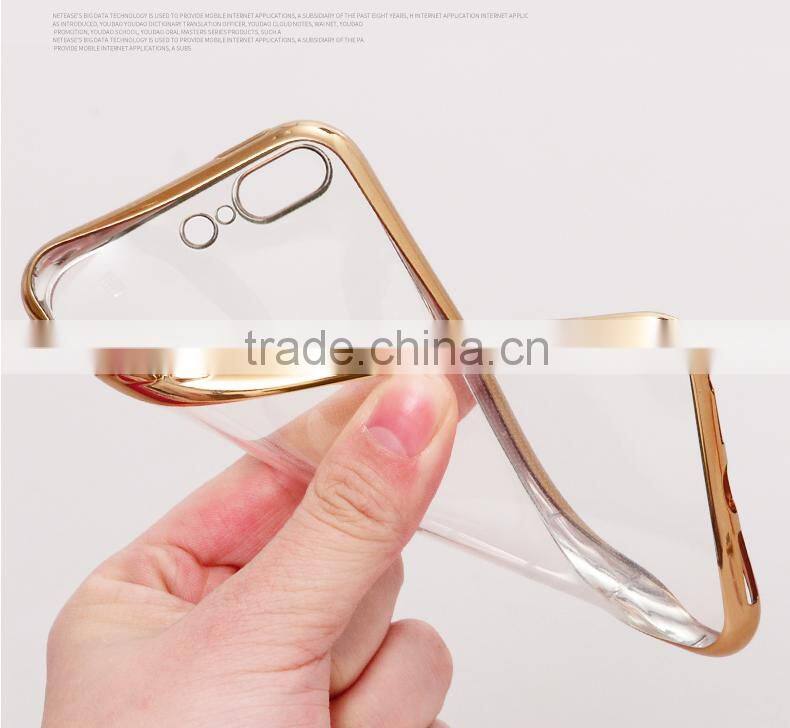 Hot sale for iPhone 7 plus electroplating tpu phone case mobile phone cover case