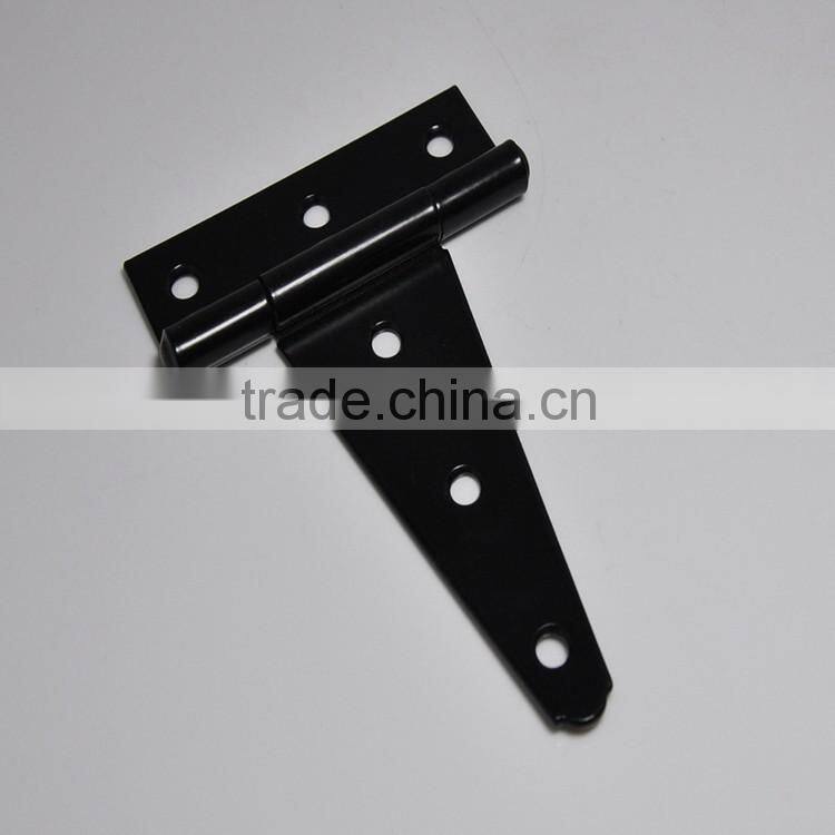 Iron Zinc Plated Black American Heavy Duty T Hinge for Wooden Door