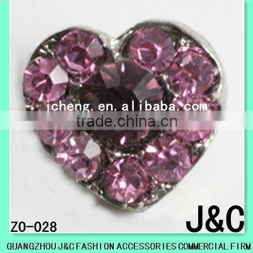 rectangle shaped blue zircon jewelry Rhineston Zamac button