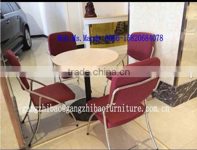 fashion fabric folding waiting room chair with four legs AH-120