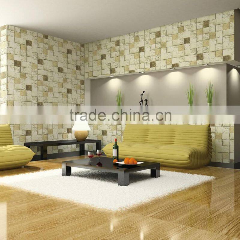 cheap modern decorative wallpaper of brown color for living room