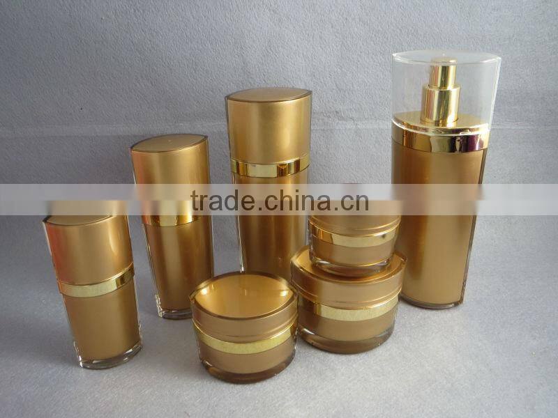 20/40/80/130ml 50ml Slanting Round Plastic Acrylic Cosmetic Lotion Bottle