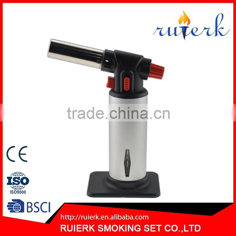 Culinary Torch Multifunction Butane Jet Flame torch for kitchen fuel gauge window Child Safety Lock EK-037