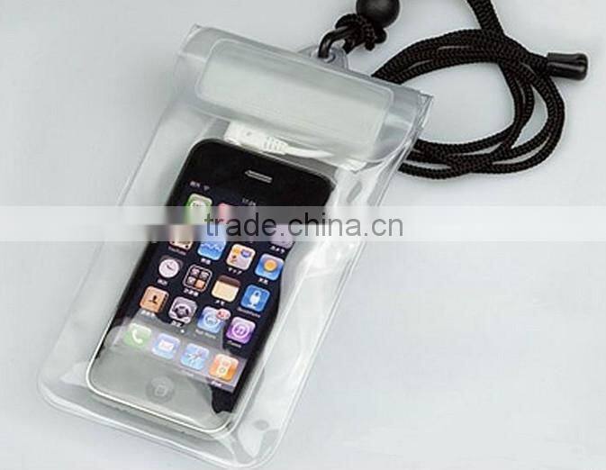High qulity pvc waterproof bag for mobile hone waterproof pouch for iPhone