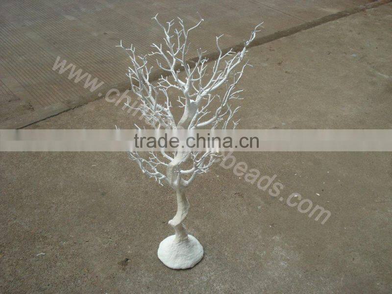 120CM white table mantaniza crystal tree with garland for wedding centerpiece