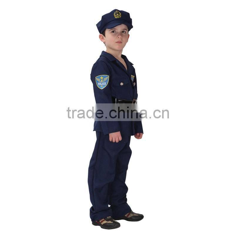 2016 wholesale children cosplay policeman uniform suit