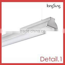 Led Suspended Ceiling Office Light With Two Tubes Pmma Mask