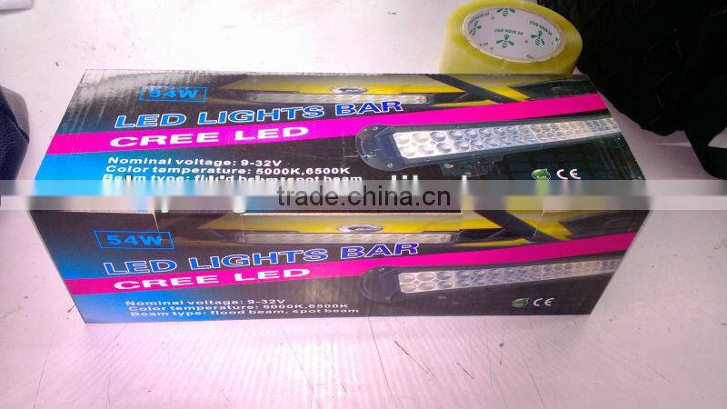 Double row 4inch 18w 4X4 offroad led light bar