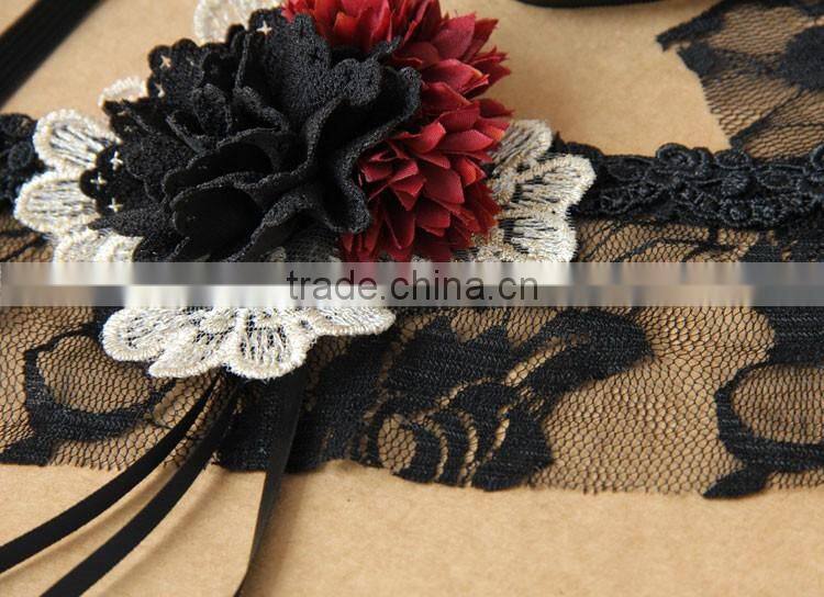 MYLOVE halloween mask for women sexy lace mask with flower MLMJ02