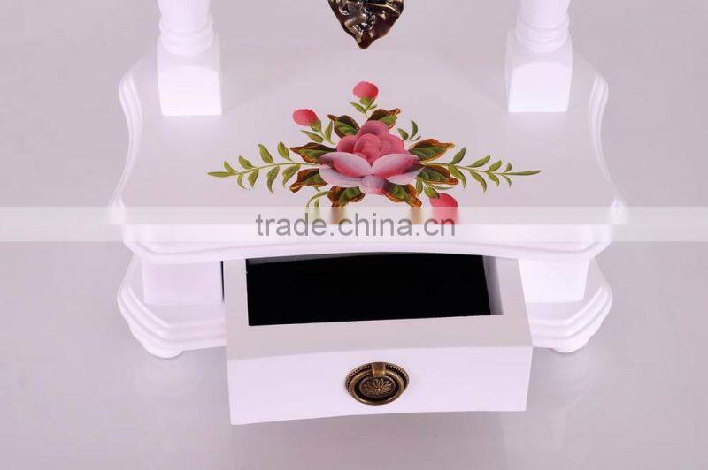 Cheap European Style Home Furniture Antique Desktop Wood Clock