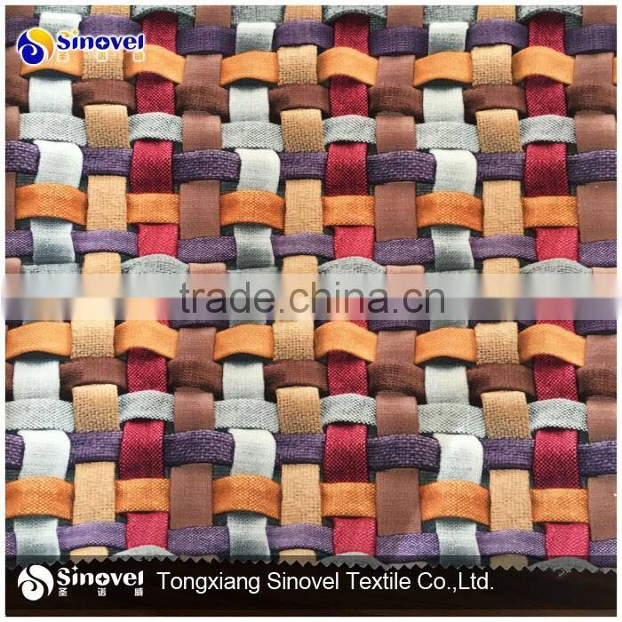 Popular printed velour sofa fabric