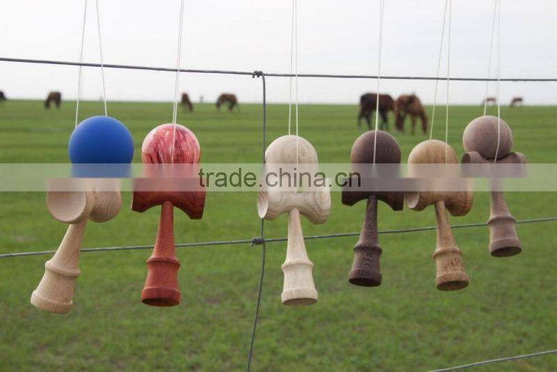 High quality wholesale price natural wooden kendama toy