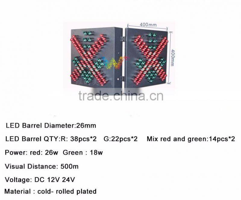 New arrival dual sides 400mm high way toll station flashing canopy light led traffic signal light