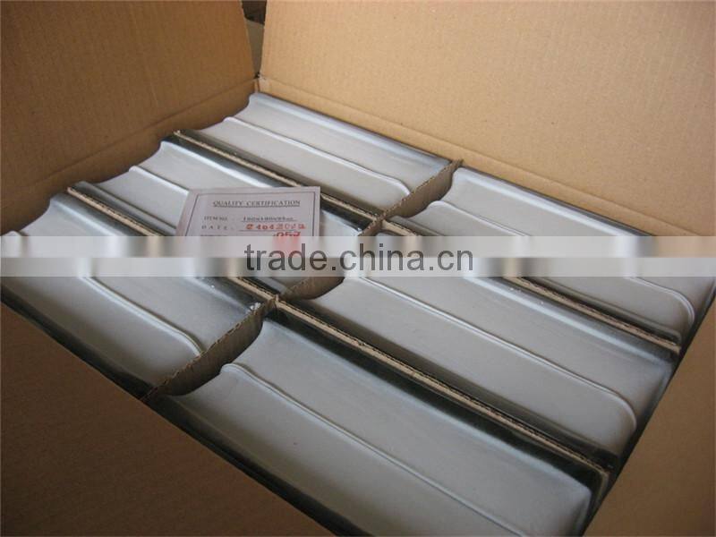 china supplier acid frosted side color glass block
