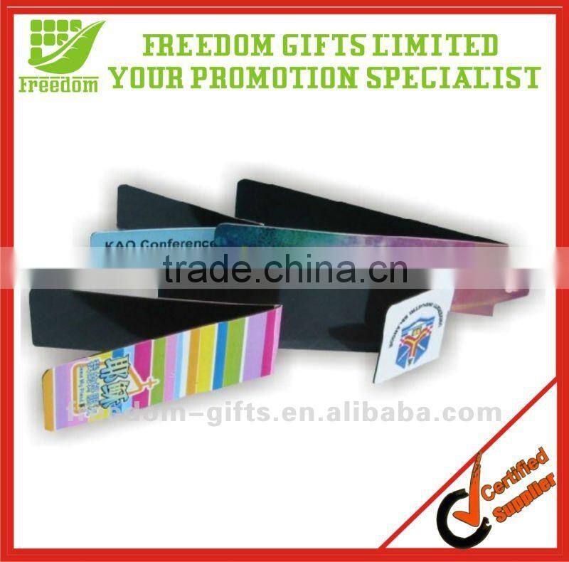 Logo Printed Folding Magnetic Bookmark