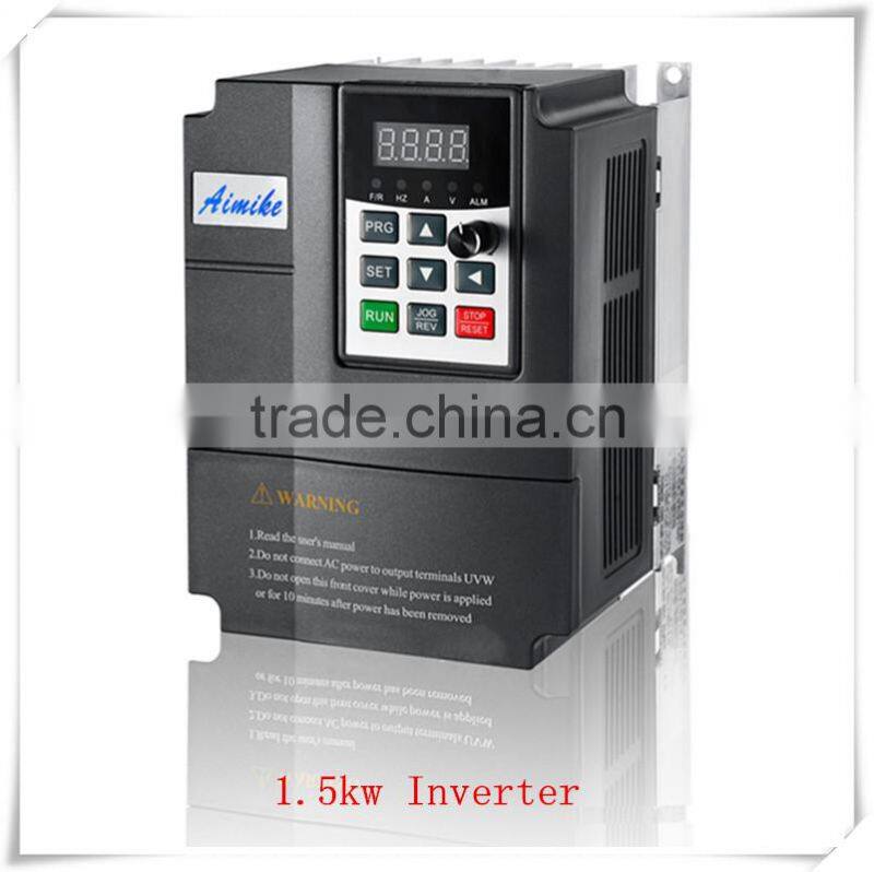 1.5kW Ac Current Variable Frequency Inverter for single phase motors