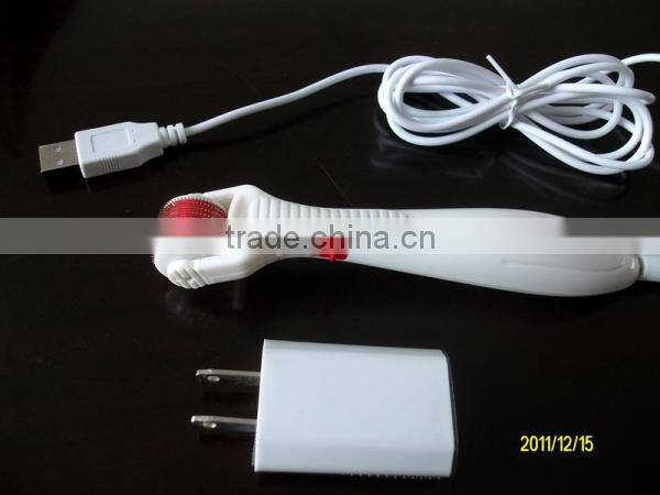 manufacturer supply LED light vibrating function replacement heads titanium micro derma roller