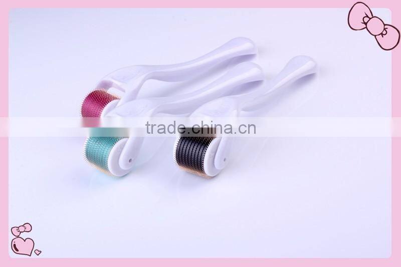 Medical grade derma roller for skin care with 540 titanium needles