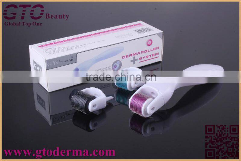 GTO 600 needles micro derma roller with changeable roller heads