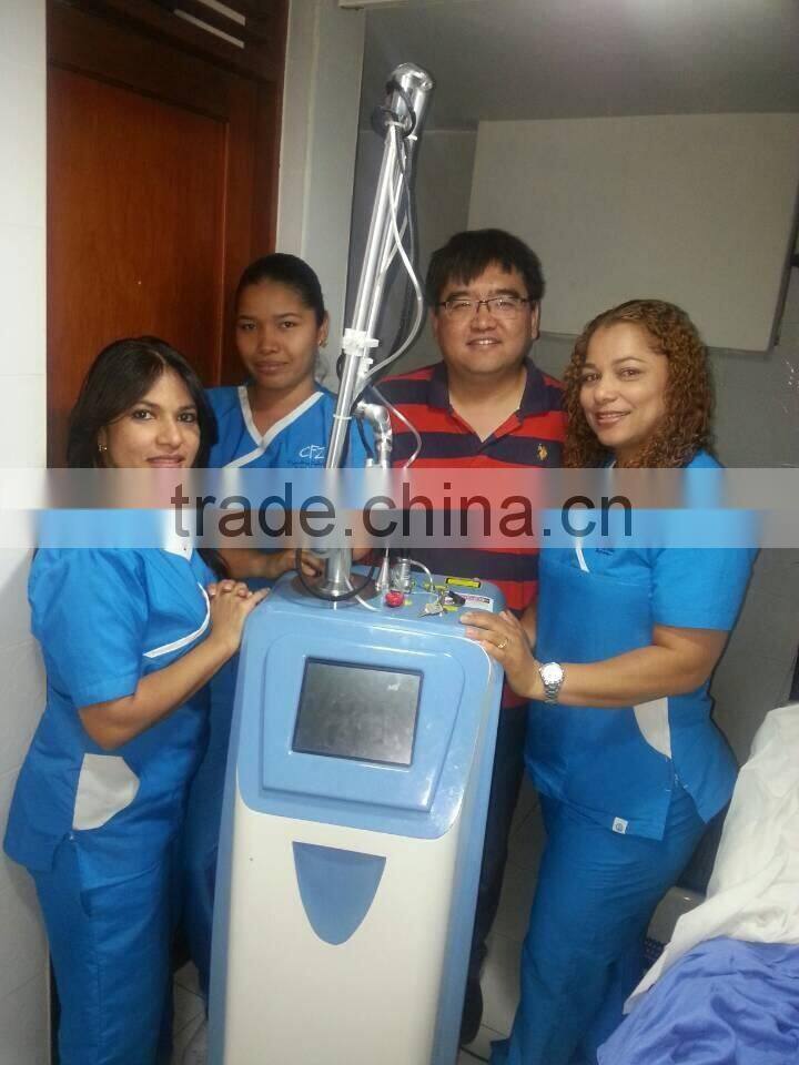 Red Diode Laser Fractional Co2 Laser with scanning probe,cutting probe,vaginal probe