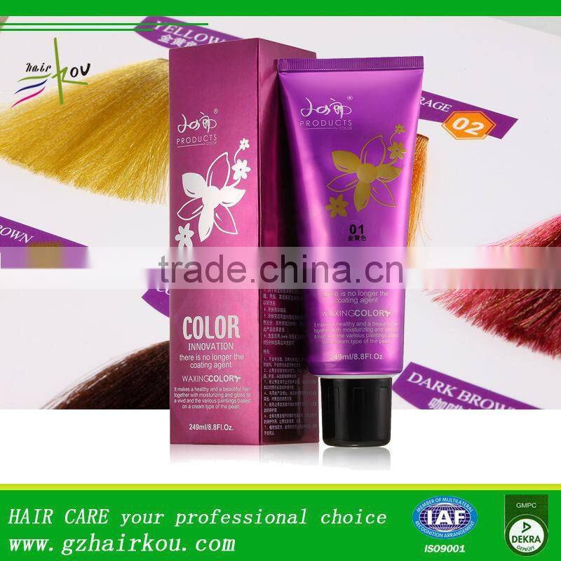 Semi permanent hair dye temporary hair dye red violet color hair dye