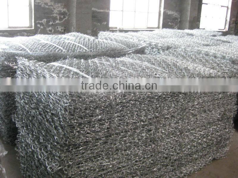 240gr/m2 Galvanized 2x1x1m Riverway Gabion Mesh Box