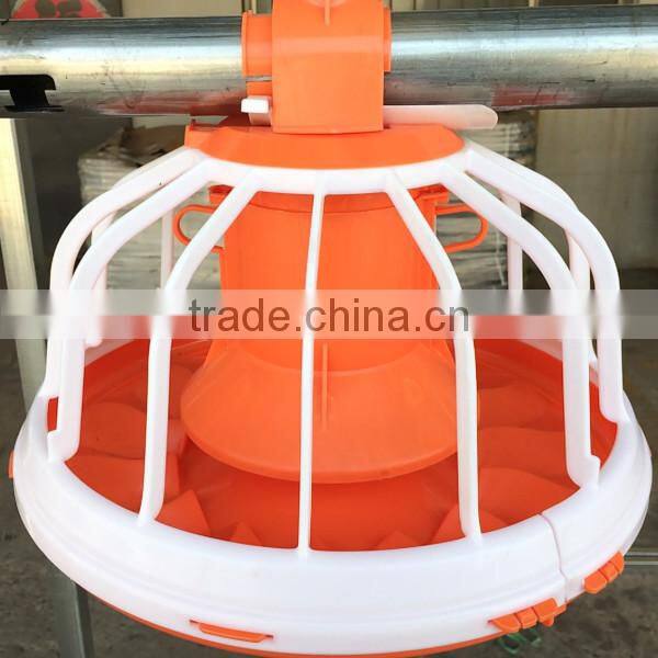 chicken feed pan system for broiler