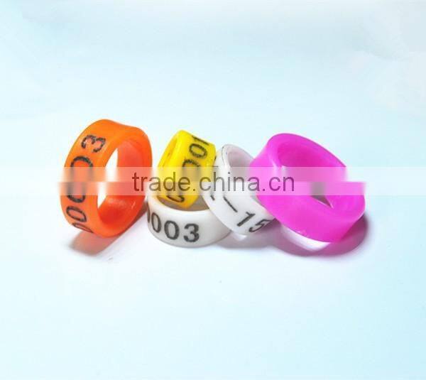 2017 animal tag chicken rings 6-18mm custom