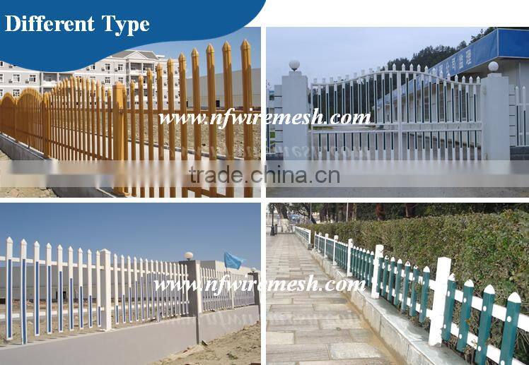Privacy PVC Fence for Lawn/Galvanized steel tube PVC garden Fence(Guangzhou Factory)