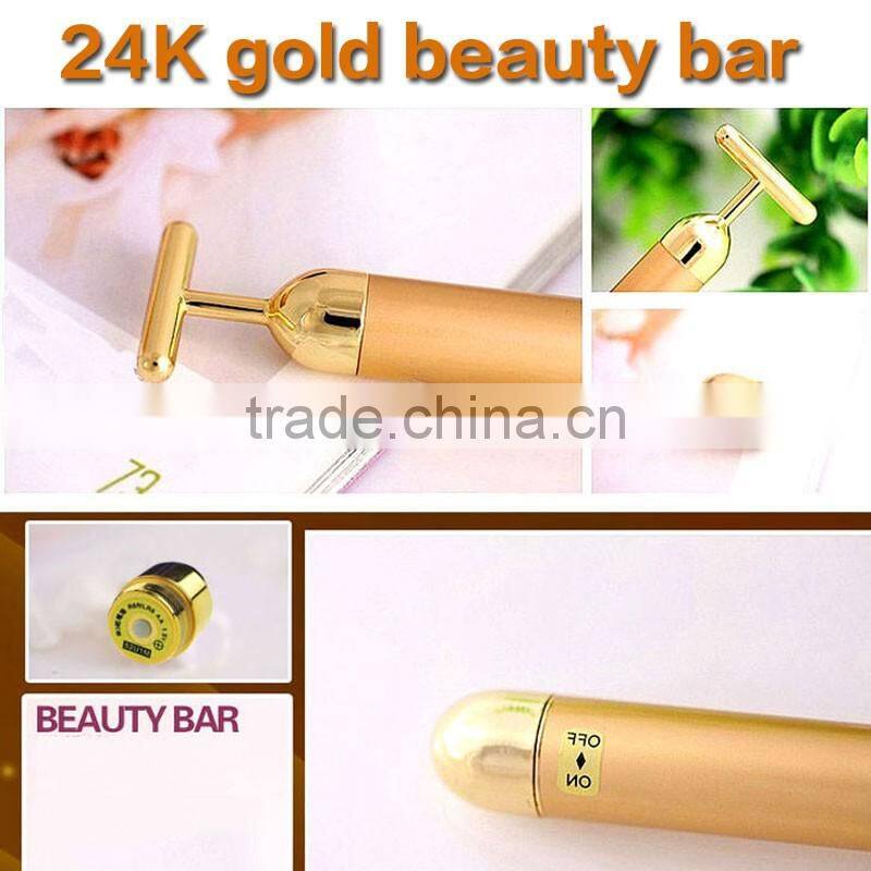 Salon Beauty Device Gold Vibration Beauty Bar/24k gold beauty bar