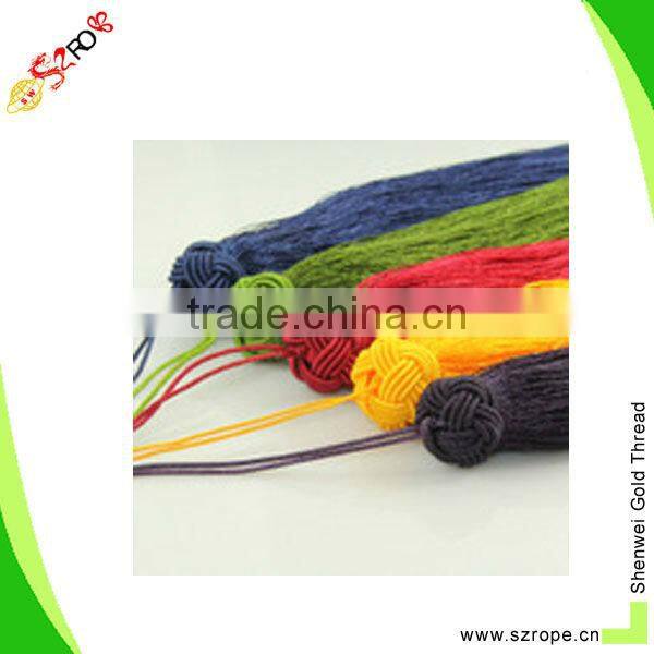 Hot sell polyester decorative tassel for home textile,Perfume bottle decorative tassel