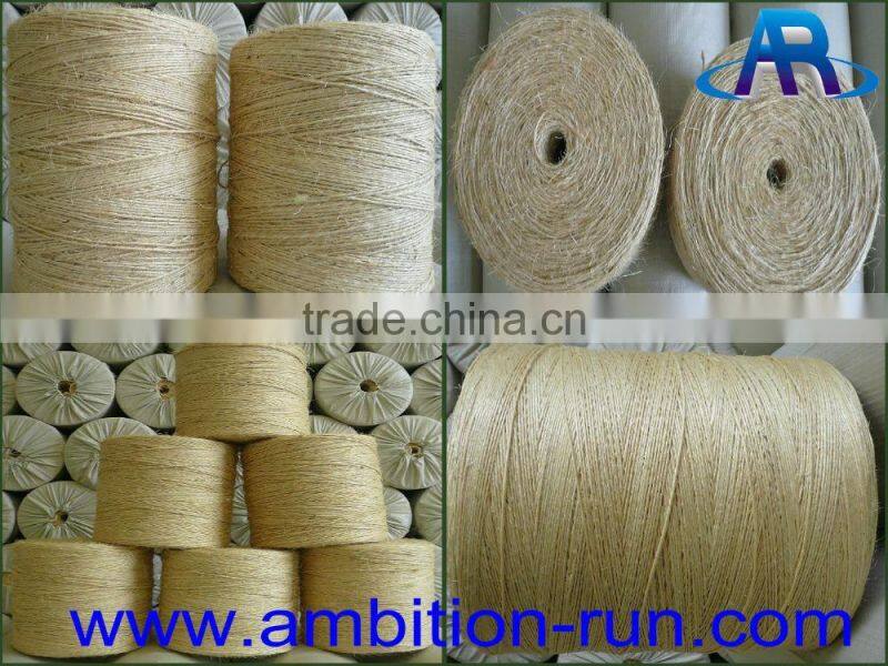 Cutted hair and unoiled Sisal yarn/sisal twine