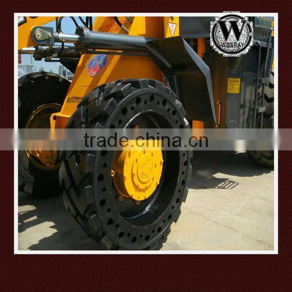 7.50-16 solid skid steer loader tires, shredded tires