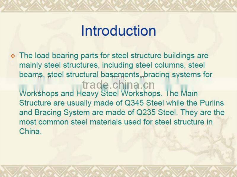 high quality steel structure chicken farming