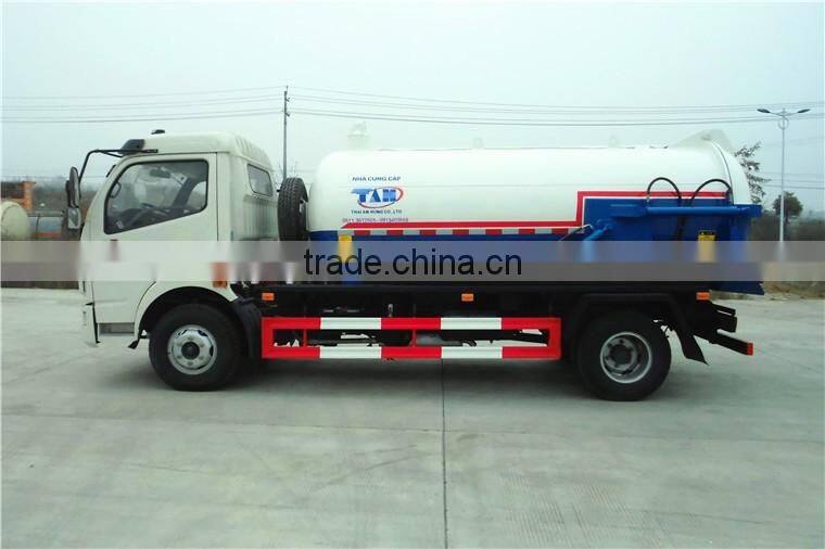 6000Liter dongfeng sewage suction tanker truck with sewage truck for low price