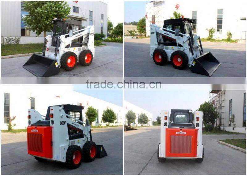 800F WECAN Mini Skid Steer Loader for Sale - 800KG capacity + 45kw Engine + 0.47m3 Bucket
