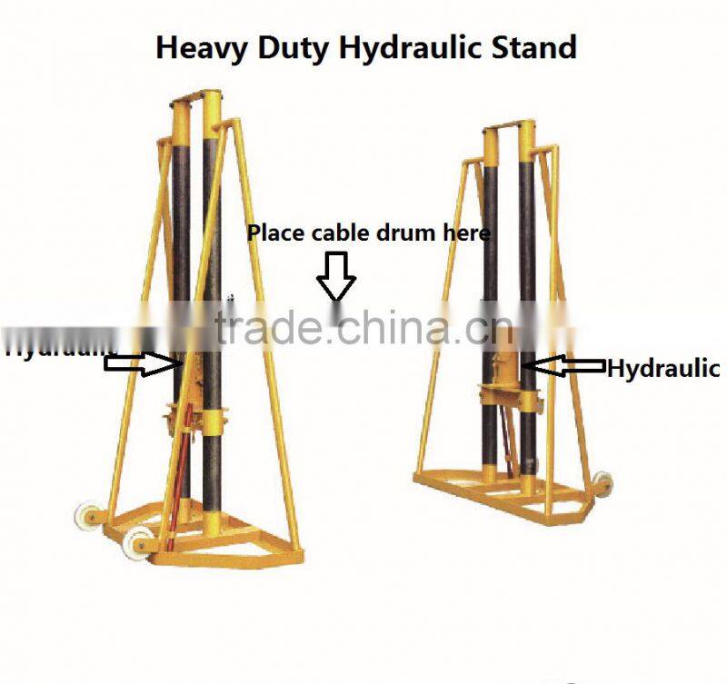 Heavy Duty 15T Hydraulic Cable Jack Stand For Stringing Cable