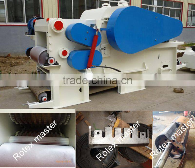 Professional large log wood drum wood chipper for wood chips plant