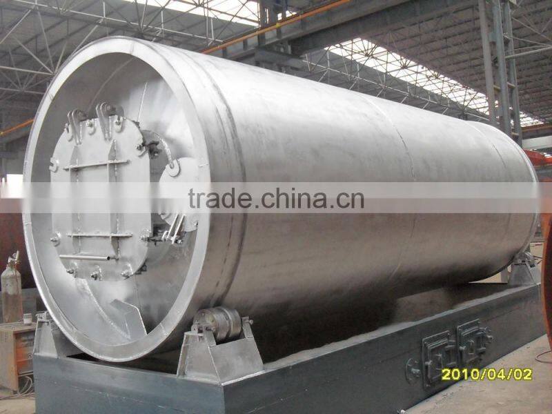 15 tons waste tire recycling pyrolysis system without polluted emission