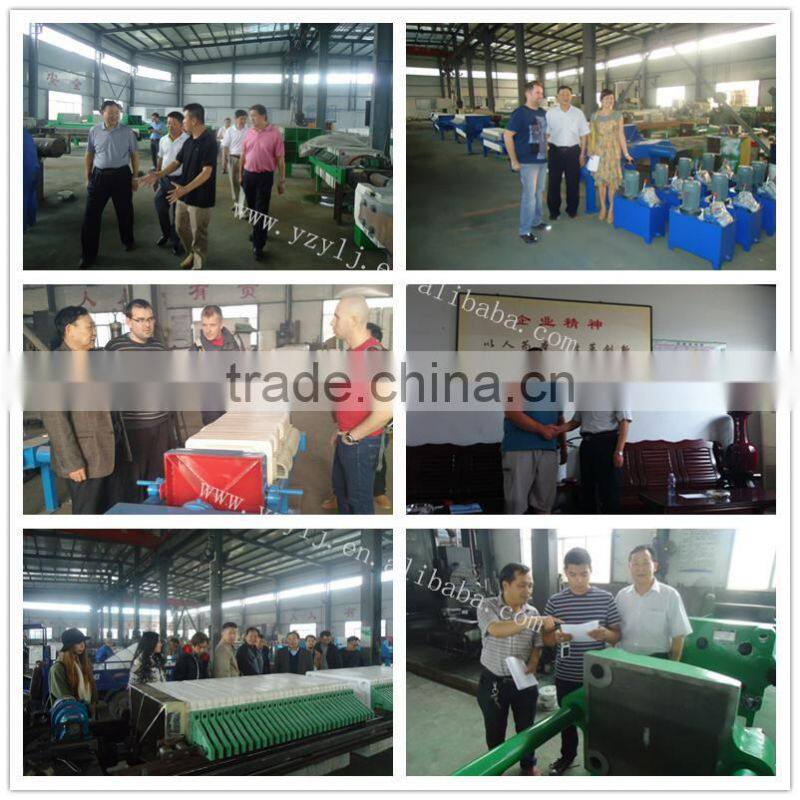 800 Hydraulic Clamping Plate-frame tower press filter
