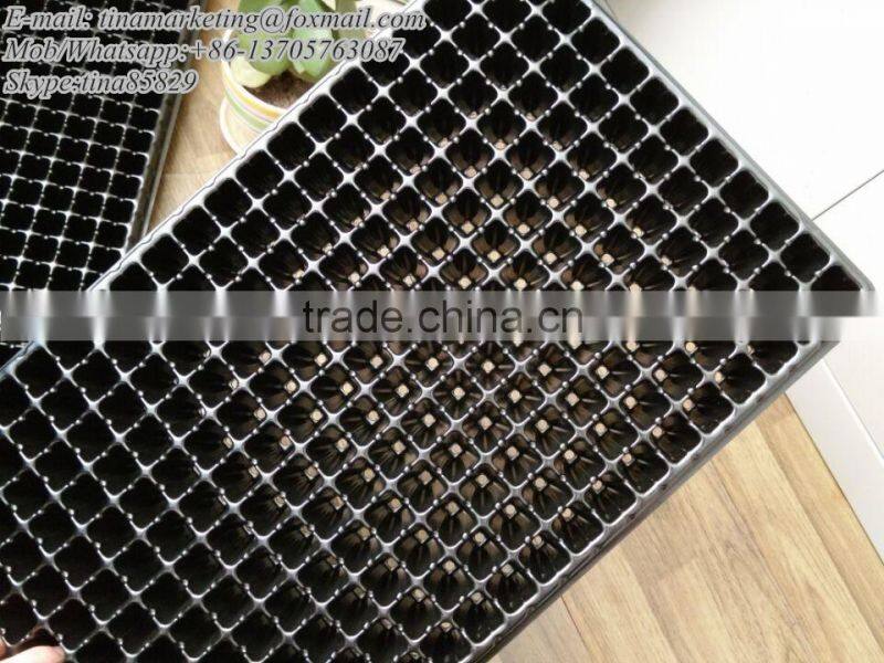 288 Cells Plug PS Material Plastic Flower Planting Nursery Seed Sprouting Trays for Seedling Propagation