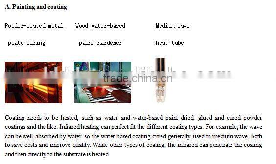 Carbor fiber heating wire electric quartz tube