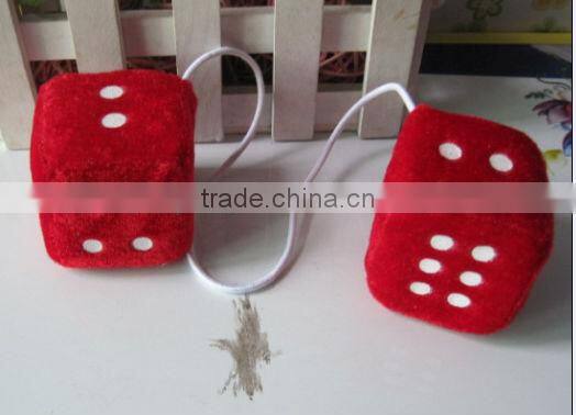 plush hanging dice