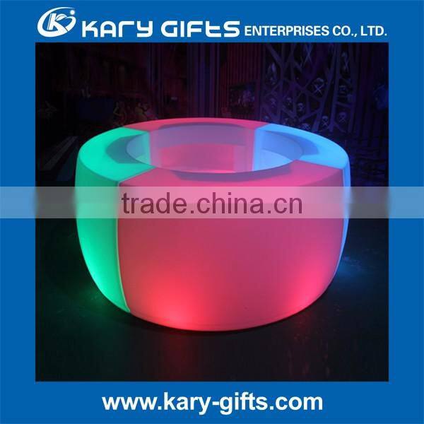 Hard plastic led bar counter table bar led furniture