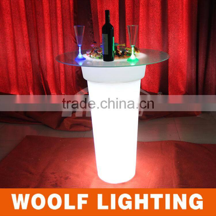 Popular Bistro and Bar Glowing Rechargeable Flashing Colourful LED Lighting Ice Bucket