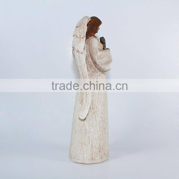 Polyresin religious angel figurine