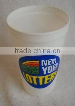 custom IML plastic double wall coffee mug cup