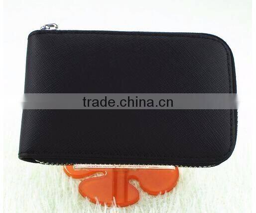 cy278 Genuine Leather Women Card Holder Wallets Small High Quality Female Pillow Purse Fashion Organ Zipper Credit Card Coin Bag