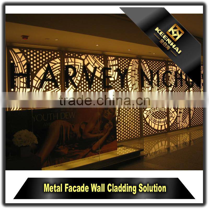 Decorative Laser cutting Exterior Modern Building Aluminium Facade
